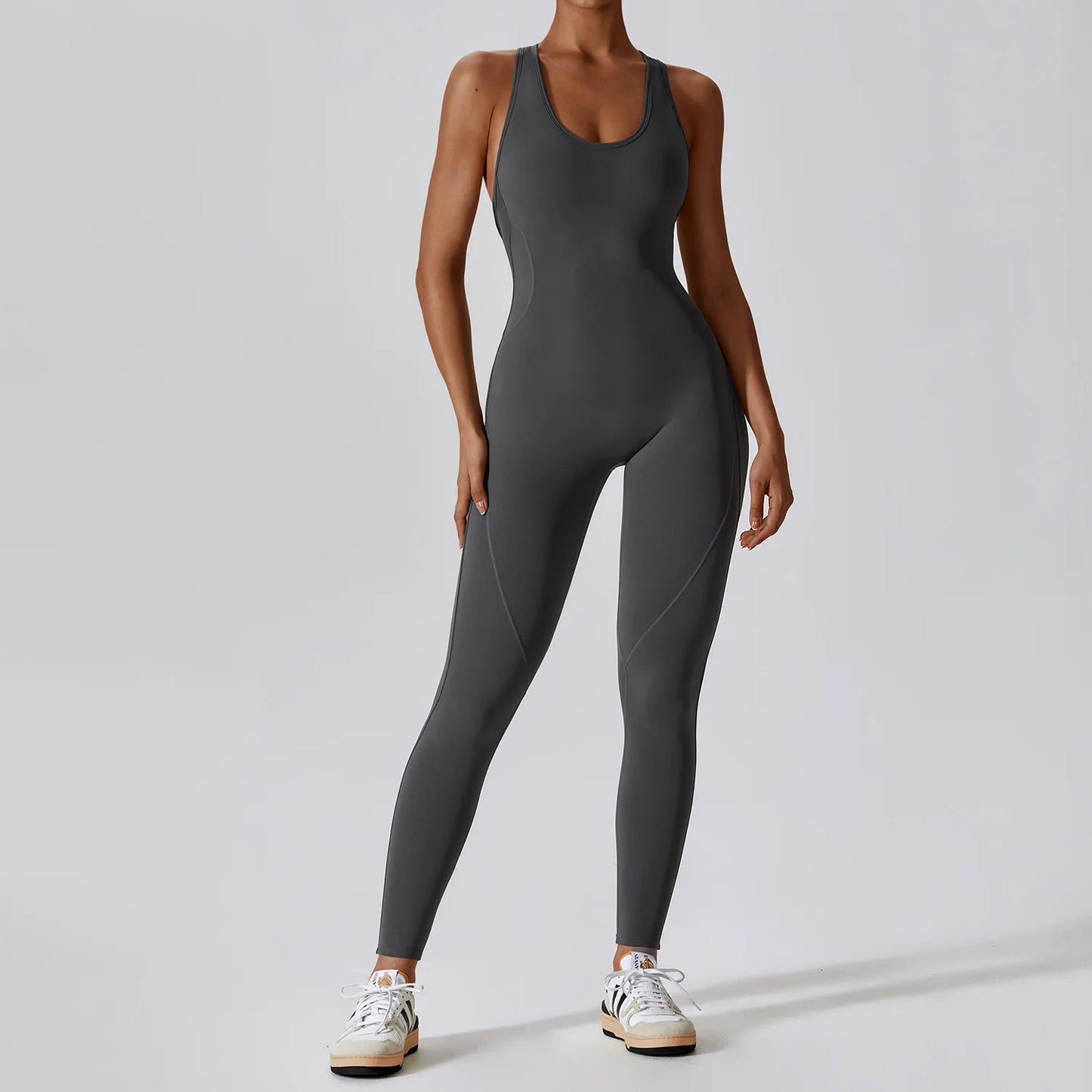 Seamless Workout Bodysuit – Sleeveless, Stretch Nylon-Spandex - Willen