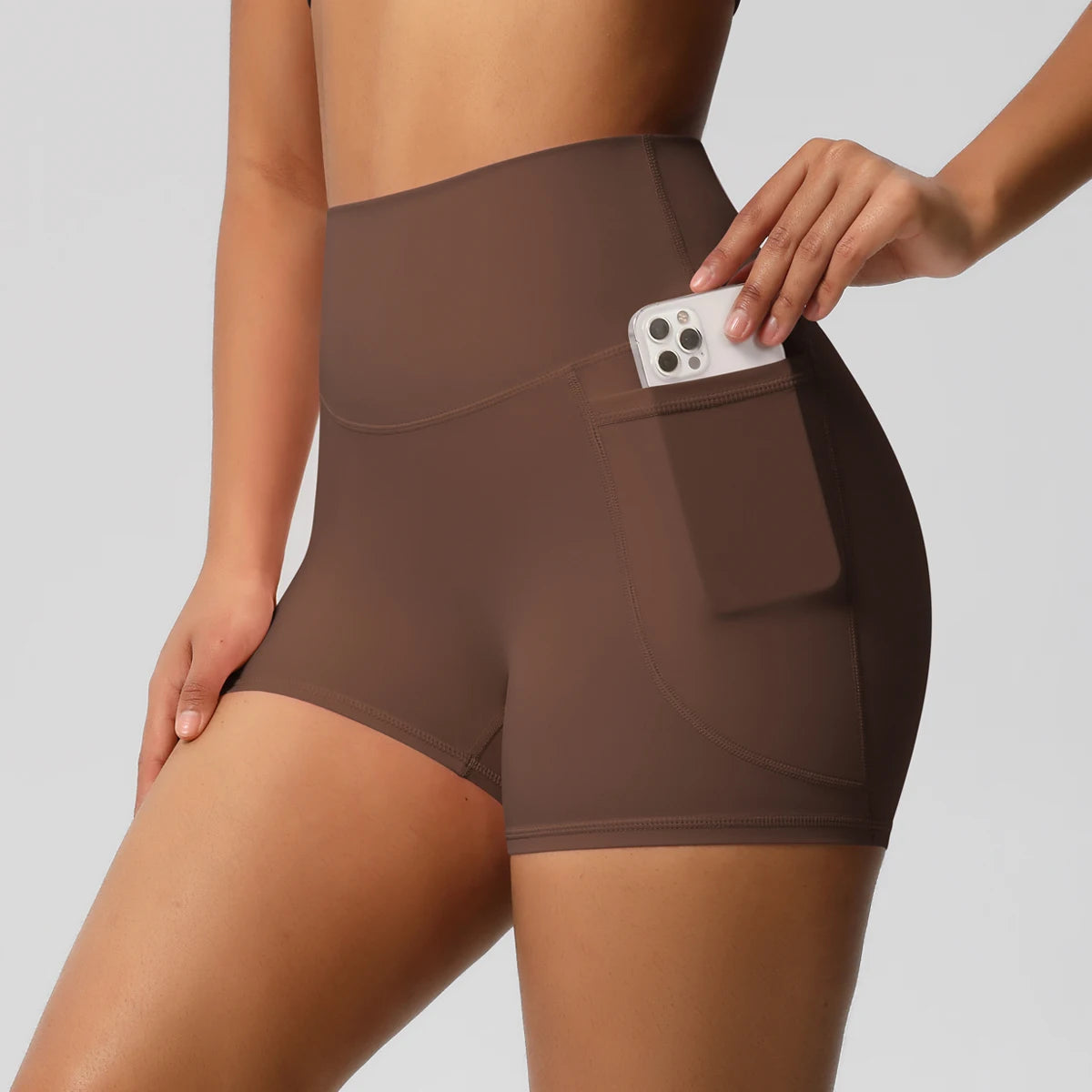 High-Waist Cycling & Gym Shorts – Quick-Dry Fabric with Pockets - Willen