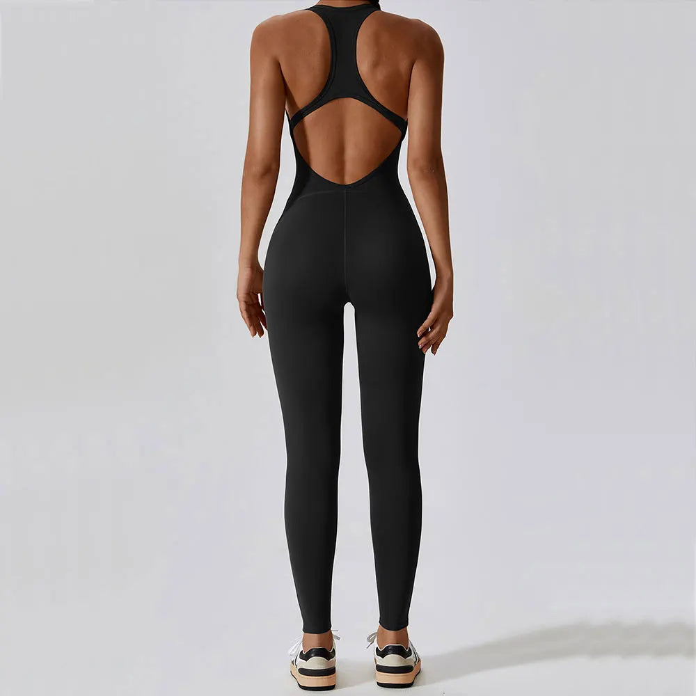 Seamless Workout Bodysuit – Sleeveless, Stretch Nylon-Spandex - Willen