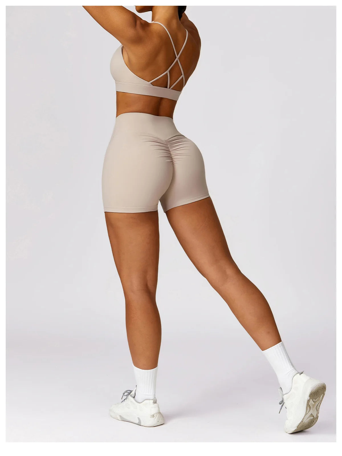 High-Waist Seamless Yoga Shorts – Breathable Stretch Fit for Active Comfort - Willen
