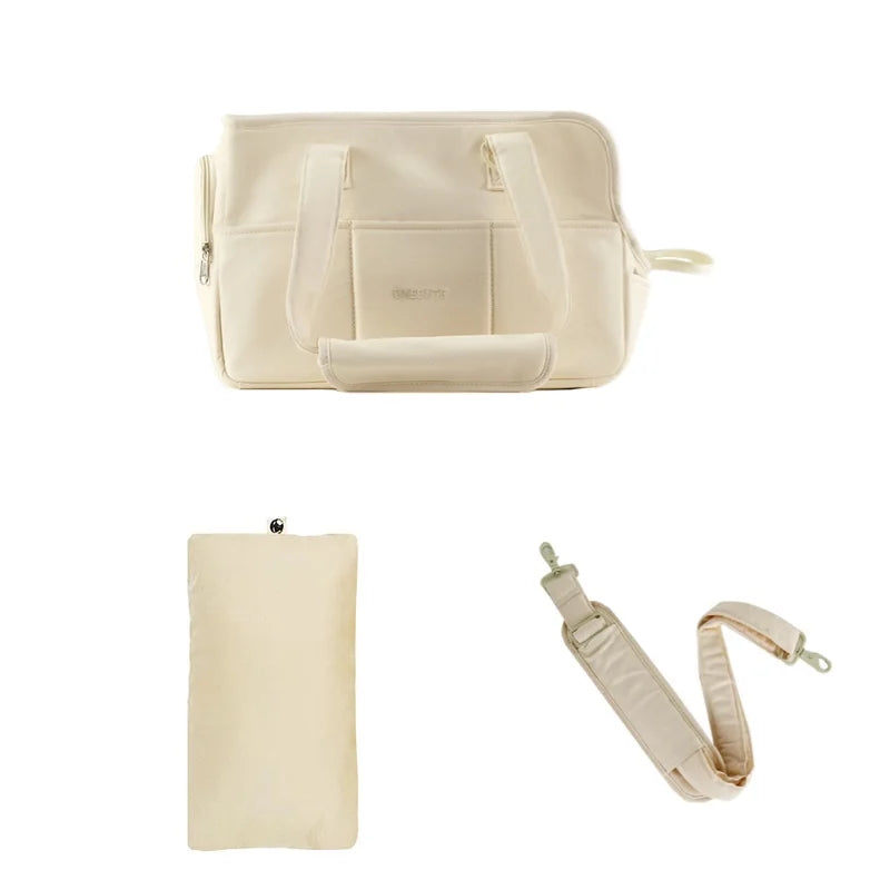 Travel Shoulder Bag for Small Pets – Cotton Sling with Support Base - Willen