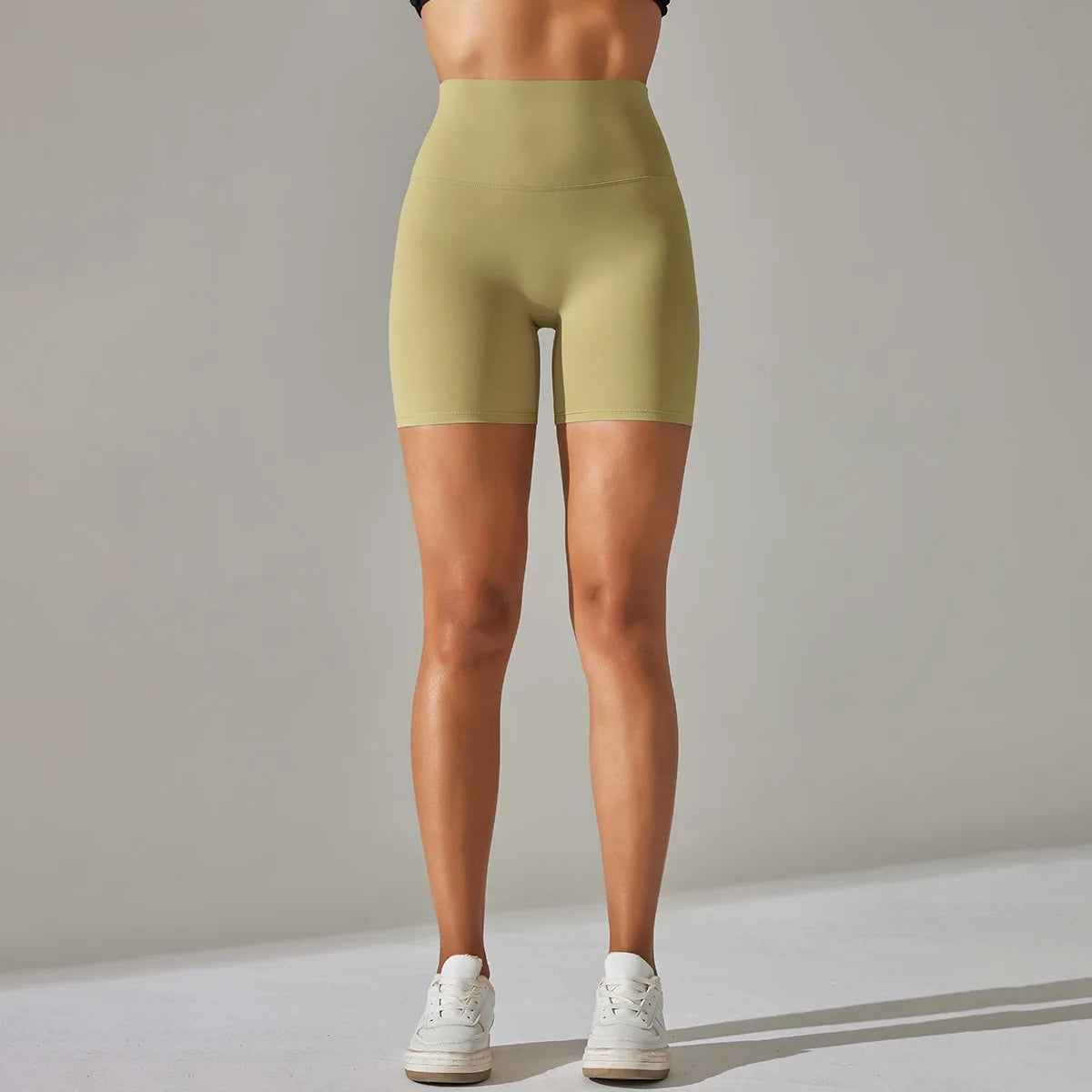 High-Waist Yoga Shorts – Seamless Nylon-Spandex Activewear for Women - Willen