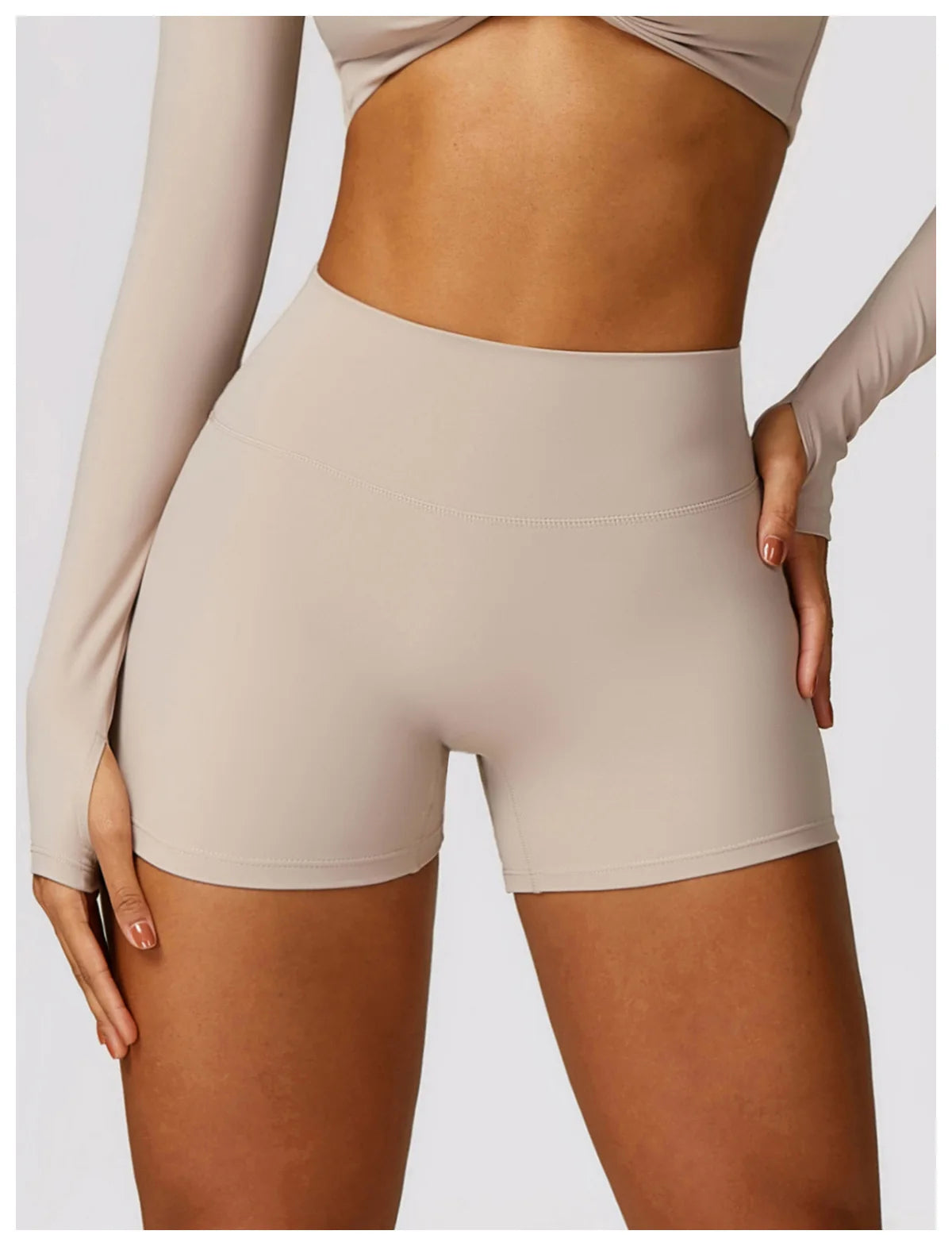High-Waist Seamless Yoga Shorts – Breathable Stretch Fit for Active Comfort - Willen