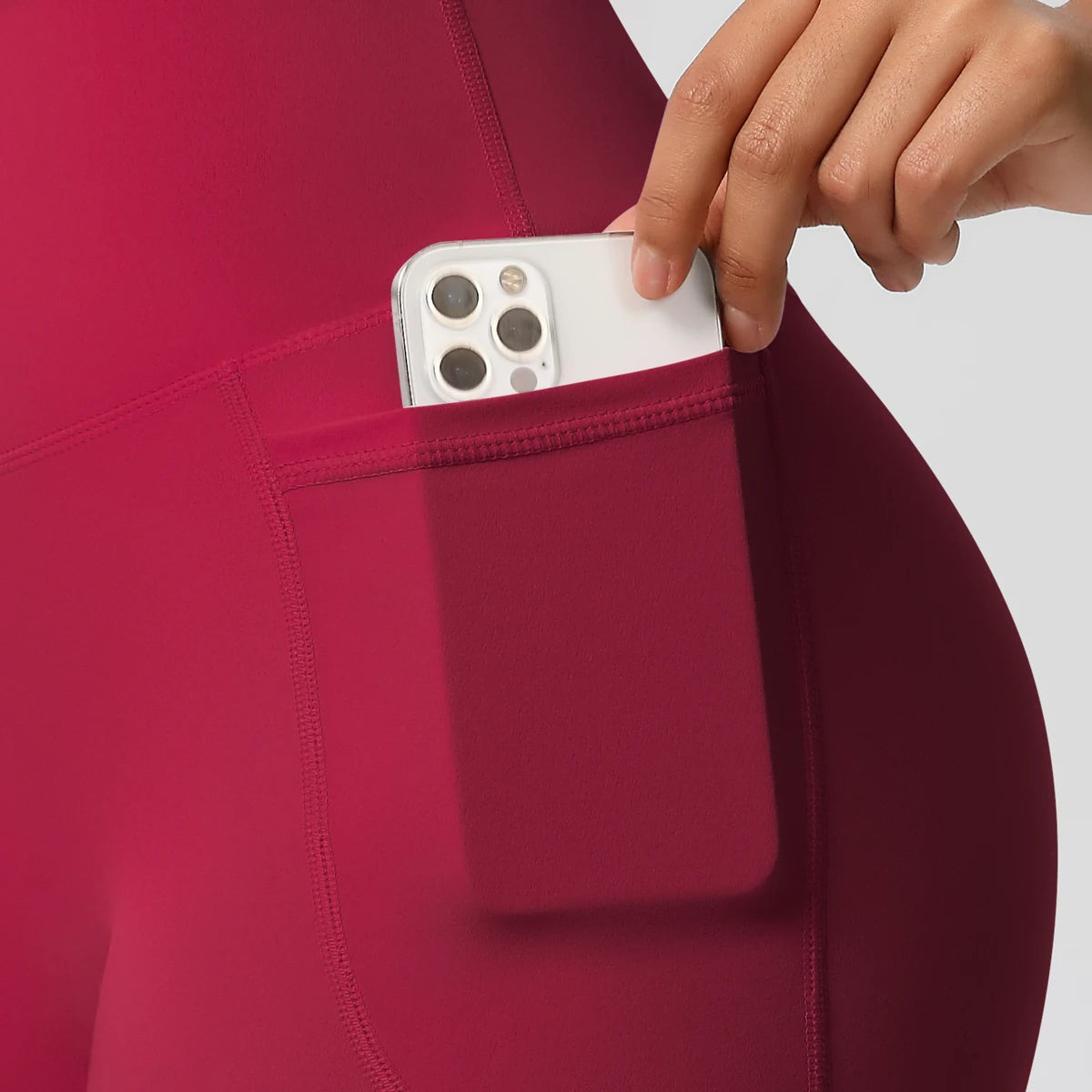 High-Waist Cycling & Gym Shorts – Quick-Dry Fabric with Pockets - Willen