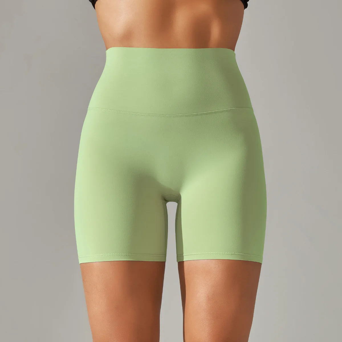 High-Waist Yoga Shorts – Seamless Nylon-Spandex Activewear for Women - Willen