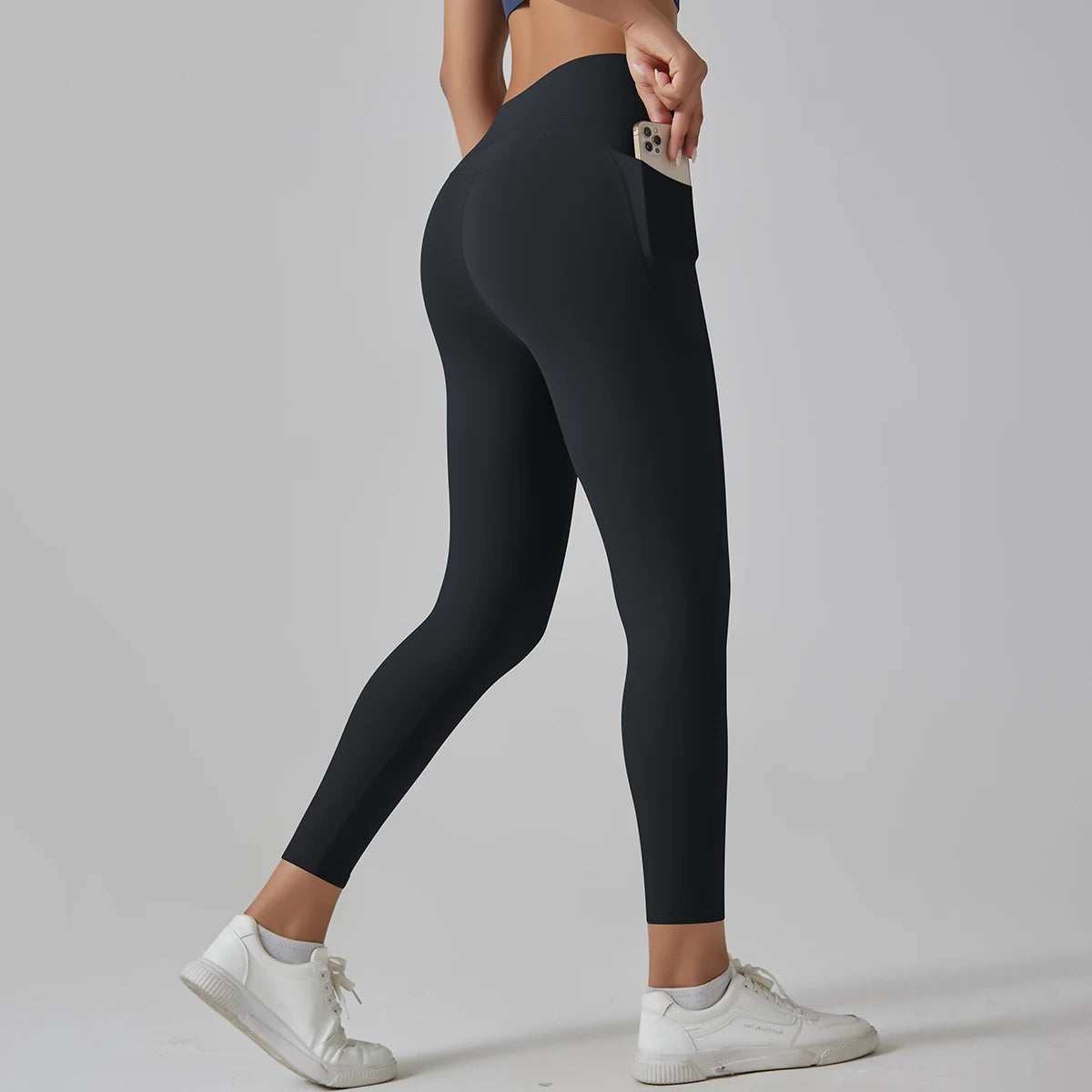 High-Waist Yoga Pants – Breathable Nylon-Spandex, Ankle-Length - Willen