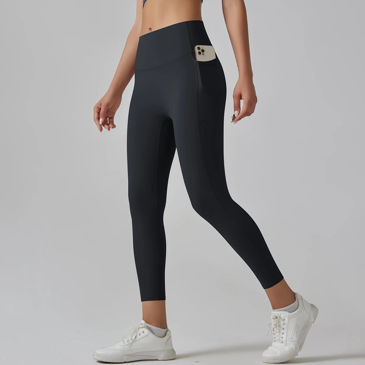 High-Waist Yoga Pants – Breathable Nylon-Spandex, Ankle-Length - Willen