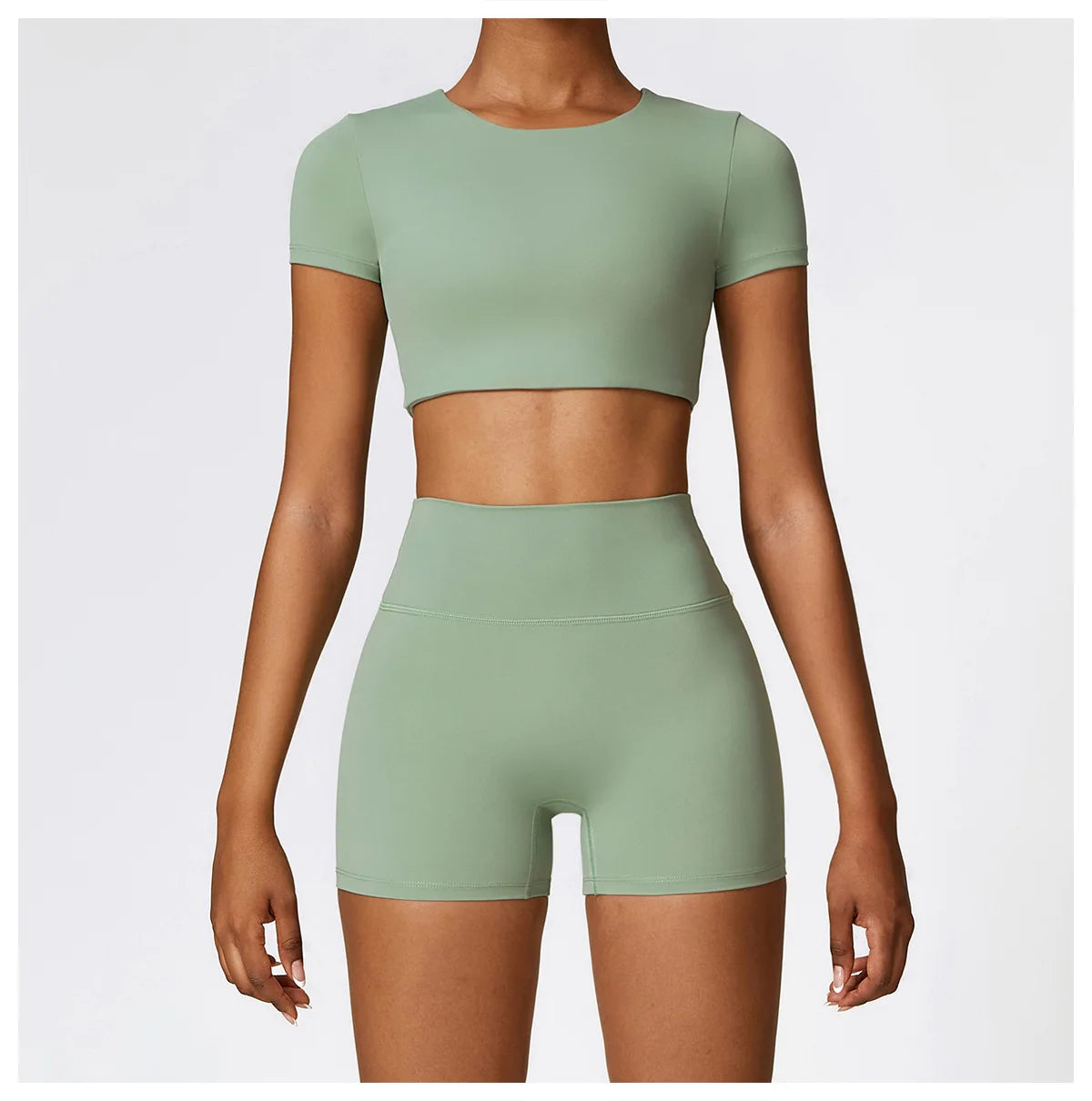 Seamless 2-Piece Yoga & Fitness Set – Nylon, Breathable - Willen