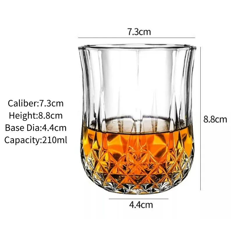 Classic Engraved Whiskey Tumbler – Clear Glass, 250ml - Willen