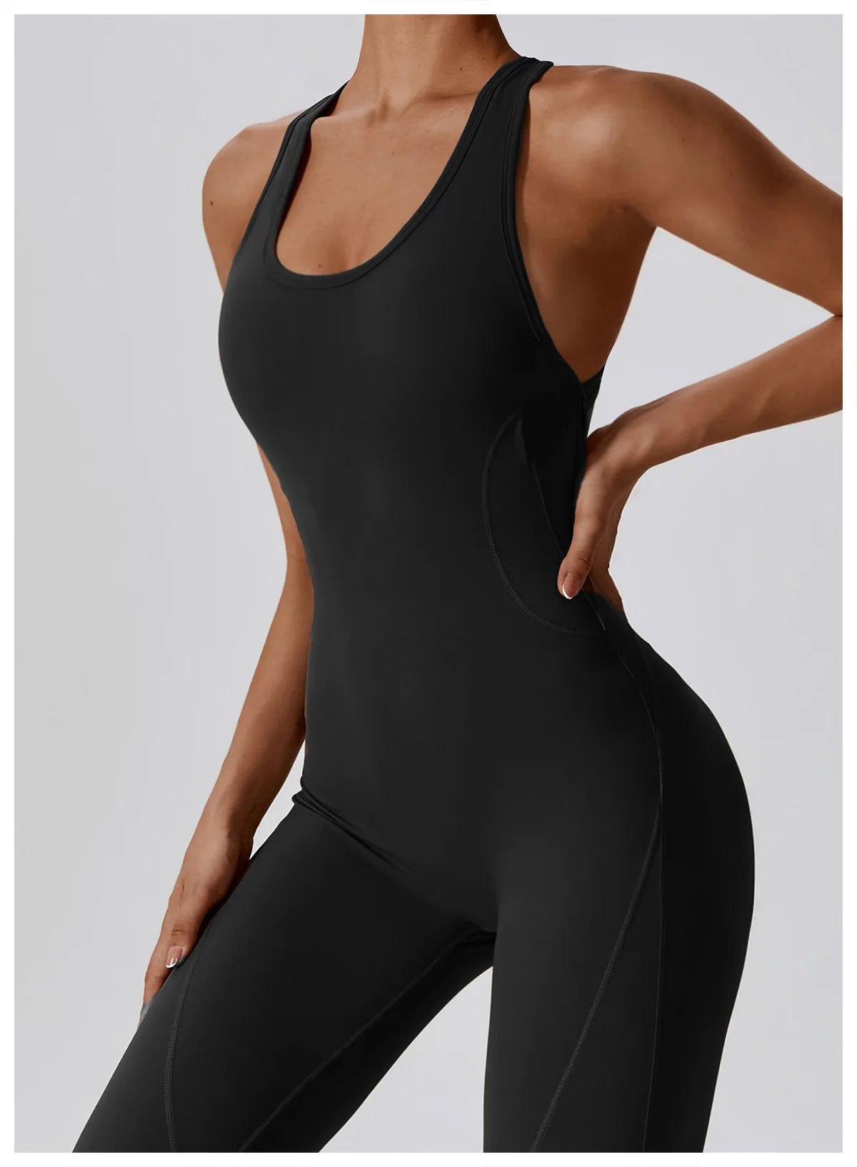 Seamless Workout Bodysuit – Sleeveless, Stretch Nylon-Spandex - Willen