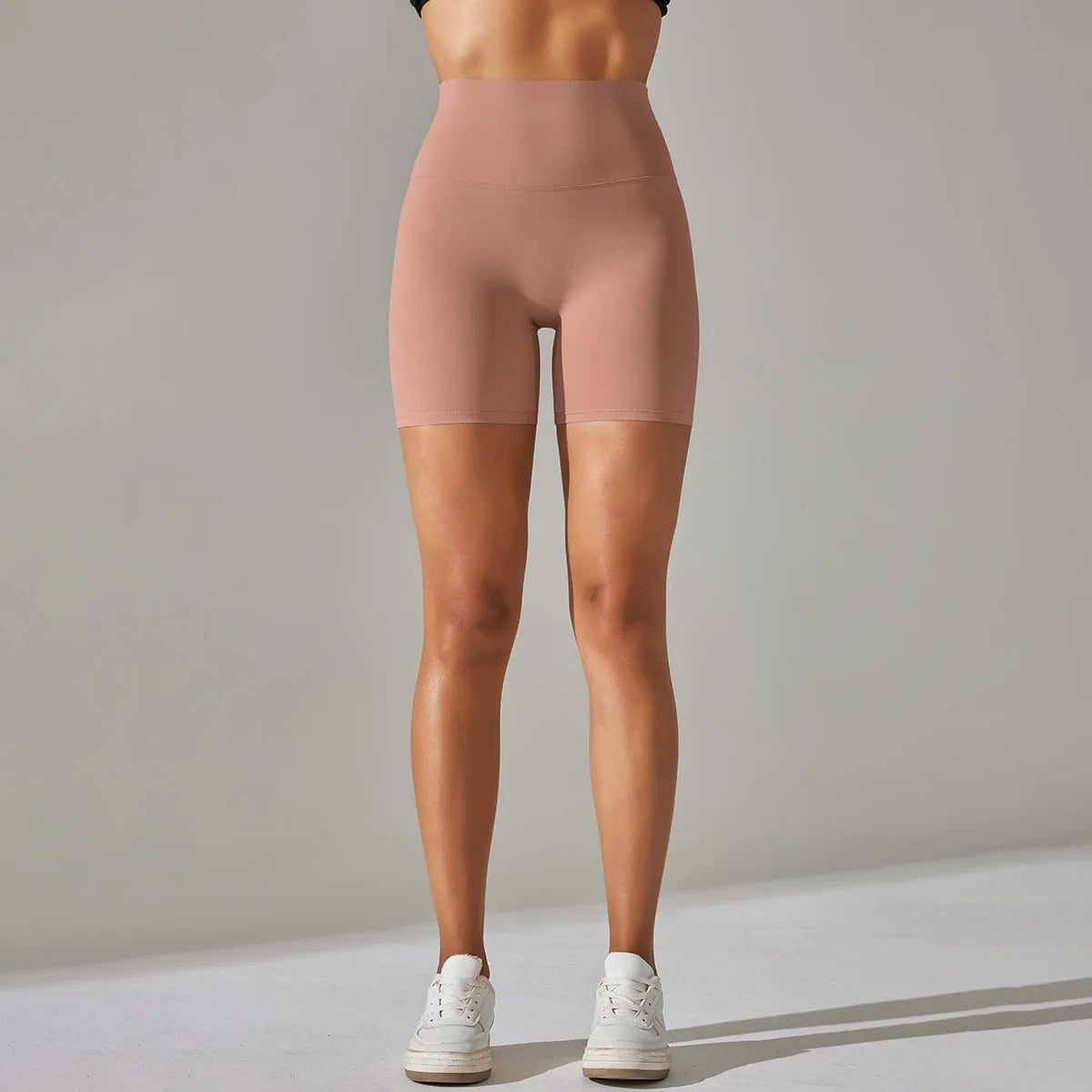 High-Waist Yoga Shorts – Seamless Nylon-Spandex Activewear for Women - Willen