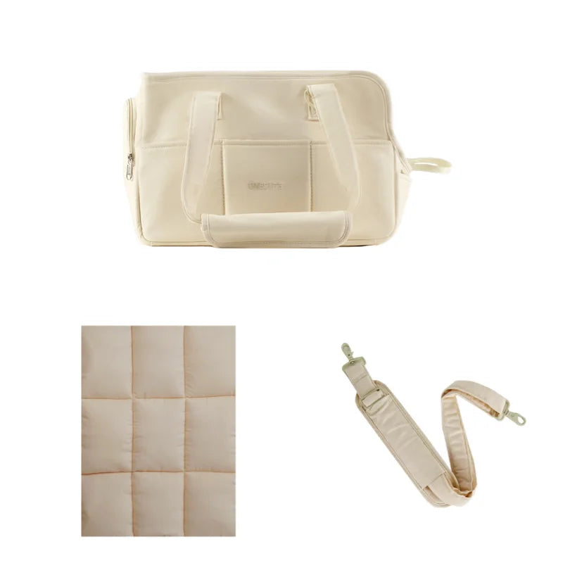 Travel Shoulder Bag for Small Pets – Cotton Sling with Support Base - Willen