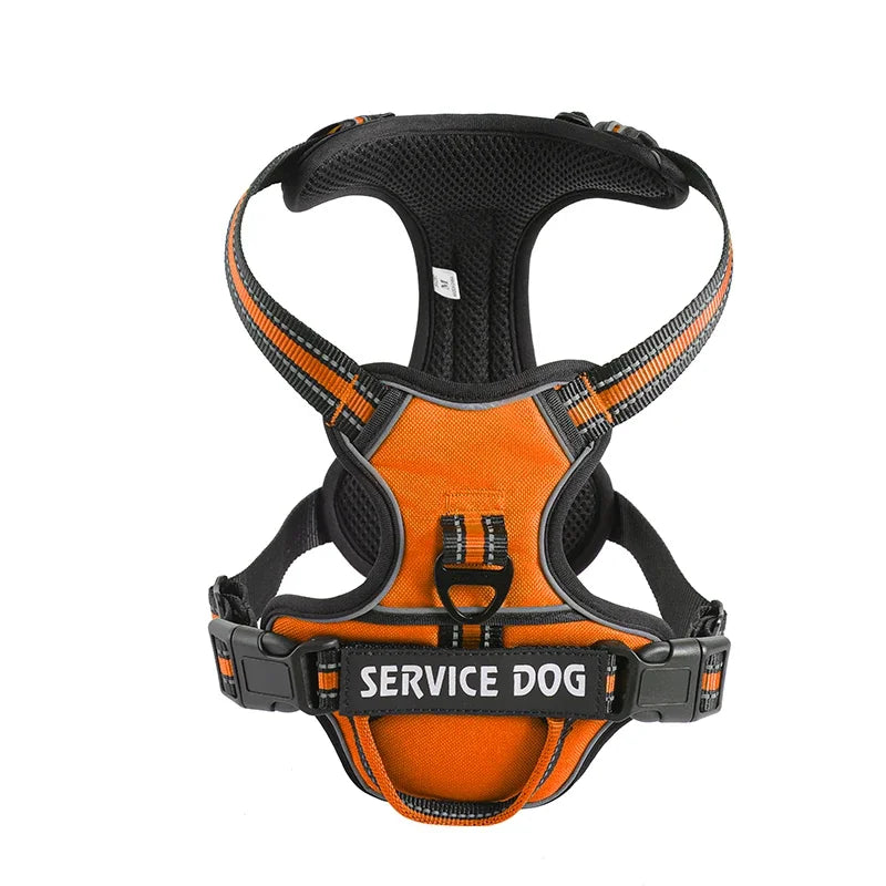 Reflective Adjustable Dog Harness – Breathable, Padded, with Custom Patch - Willen