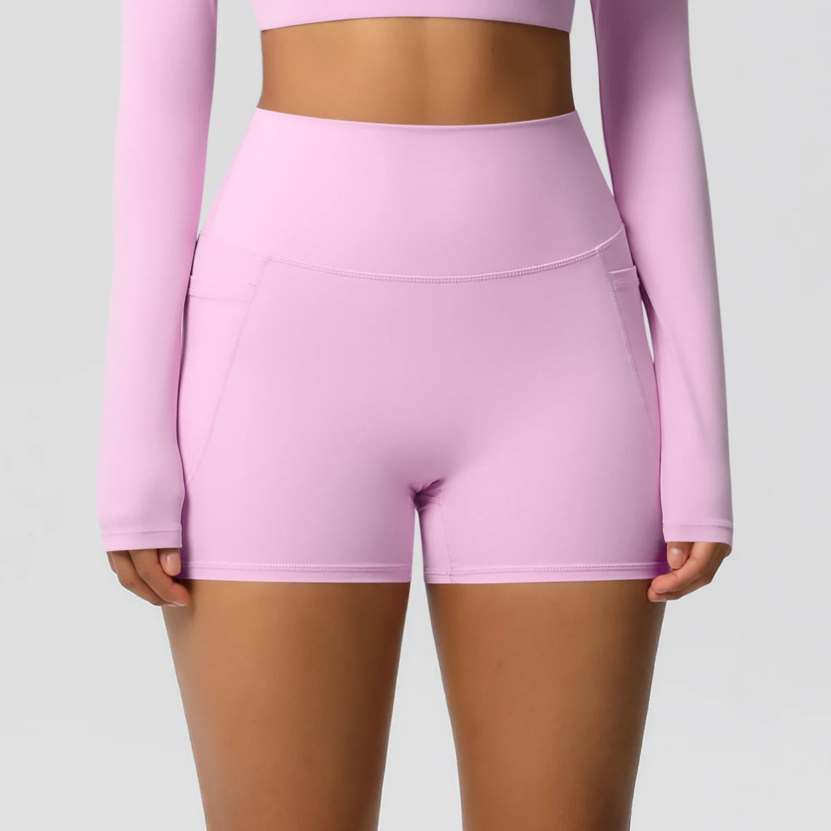 High-Waist Cycling & Gym Shorts – Quick-Dry Fabric with Pockets - Willen