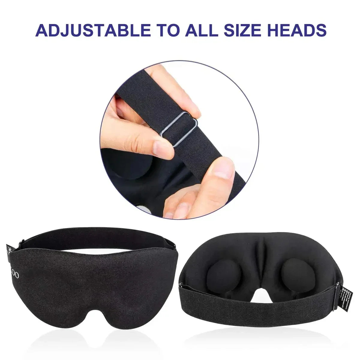 3D Contoured Eye Mask – Light-Blocking Sleep Mask with Molded Eye Cups - Willen