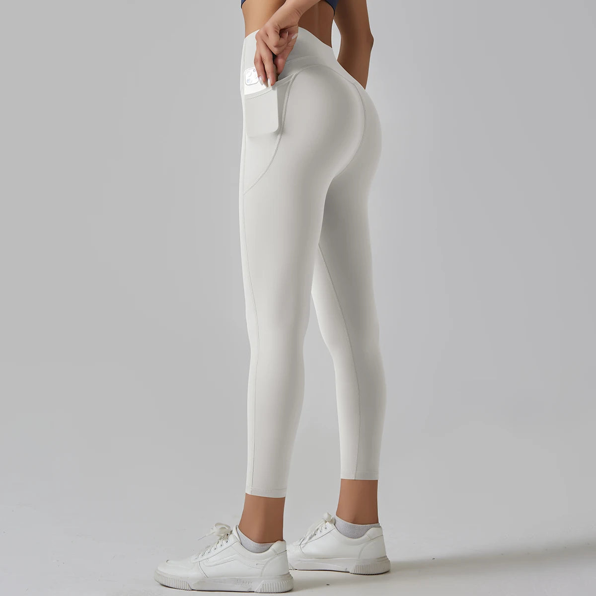 High-Waist Yoga Pants – Breathable Nylon-Spandex, Ankle-Length - Willen