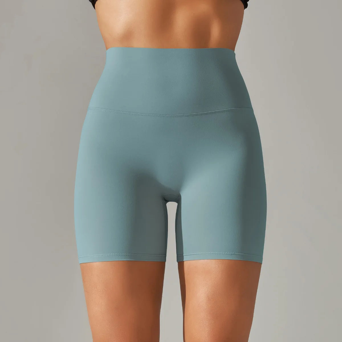 High-Waist Yoga Shorts – Seamless Nylon-Spandex Activewear for Women - Willen