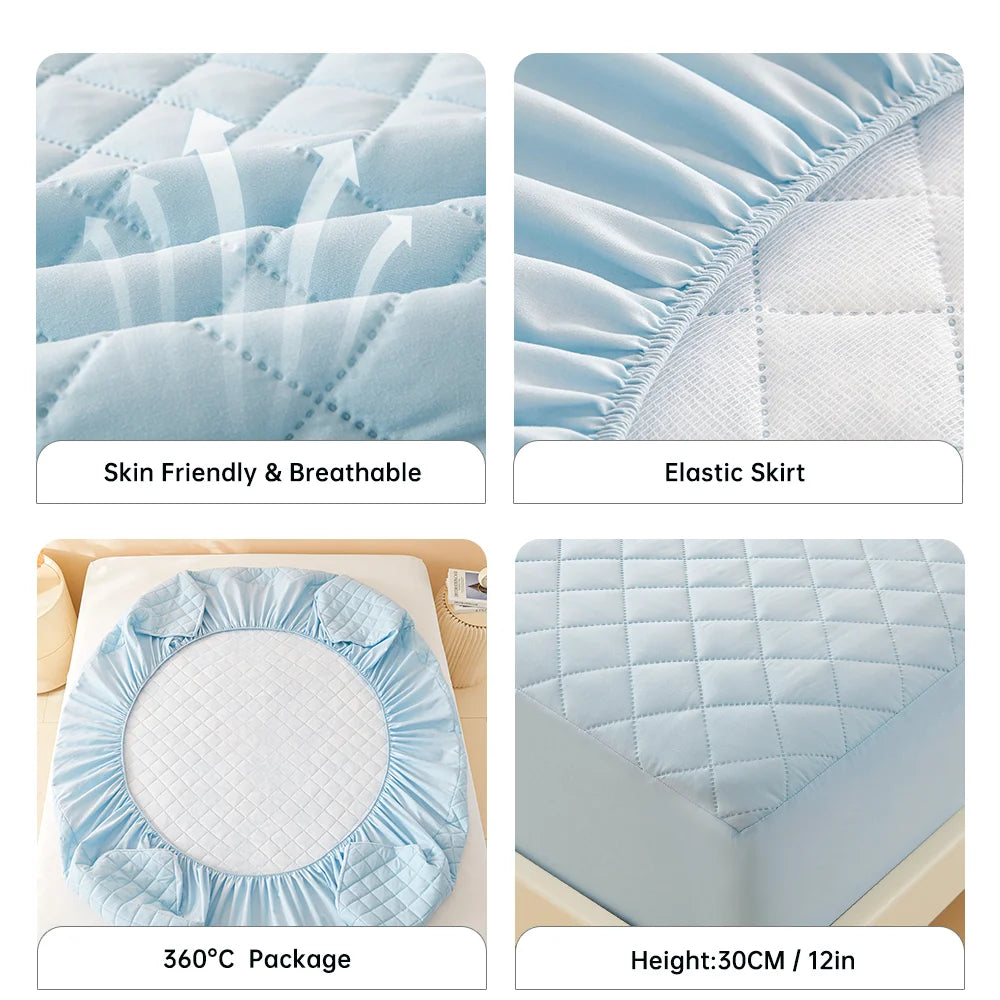 DryGuard 3D Mattress Protector – Waterproof, Breathable Fitted Cover for Home & Travel - Willen