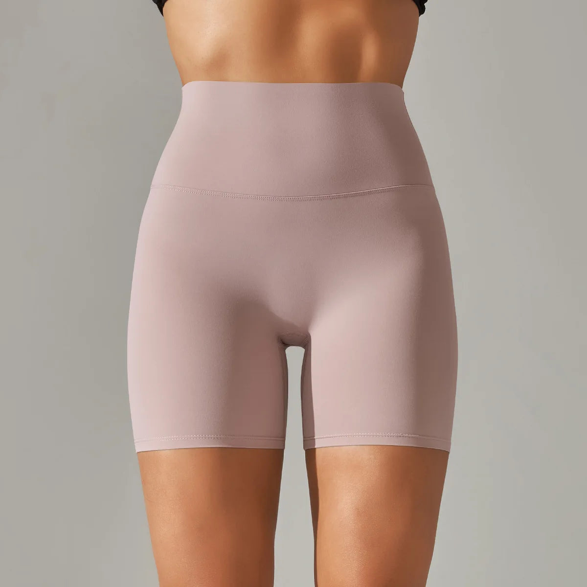 High-Waist Yoga Shorts – Seamless Nylon-Spandex Activewear for Women - Willen