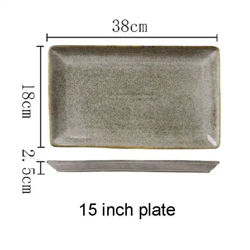Nordic Glazed Ceramic Dish – Round Blue, Heat-Resistant - Willen