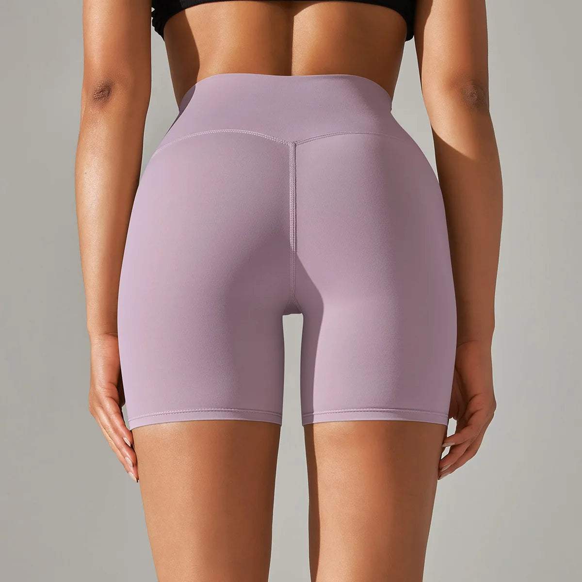 High-Waist Yoga Shorts – Seamless Nylon-Spandex Activewear for Women - Willen