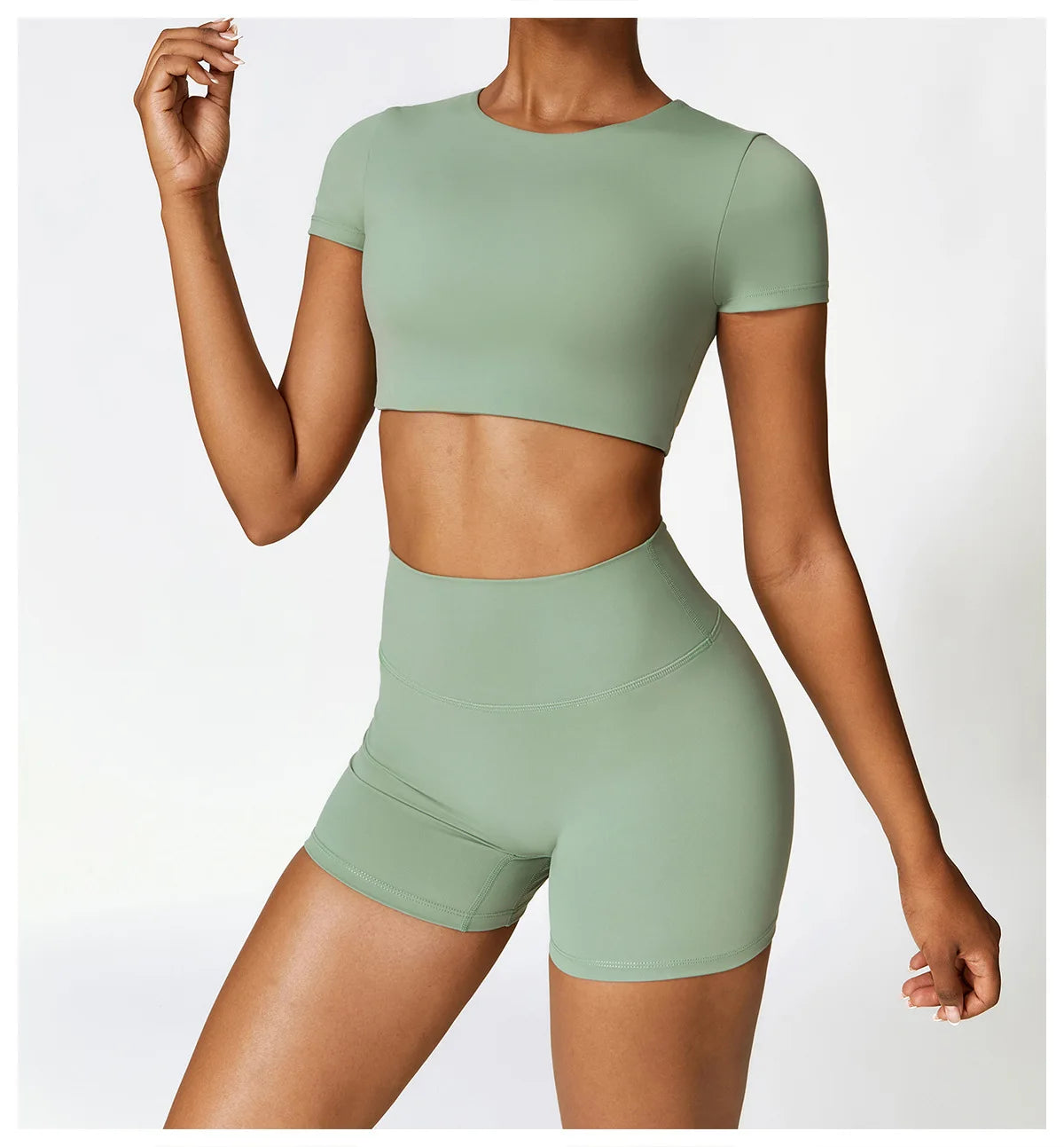 Seamless 2-Piece Yoga & Fitness Set – Nylon, Breathable - Willen