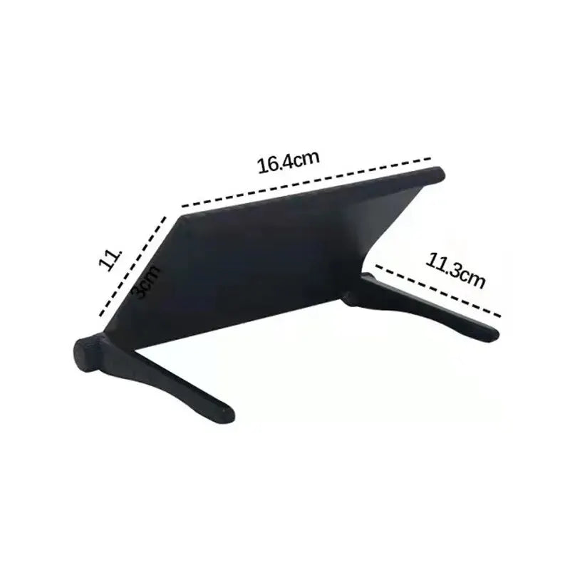 Screen-Top Clamp Shelf – Tool-Free Mount, Black ABS - Willen