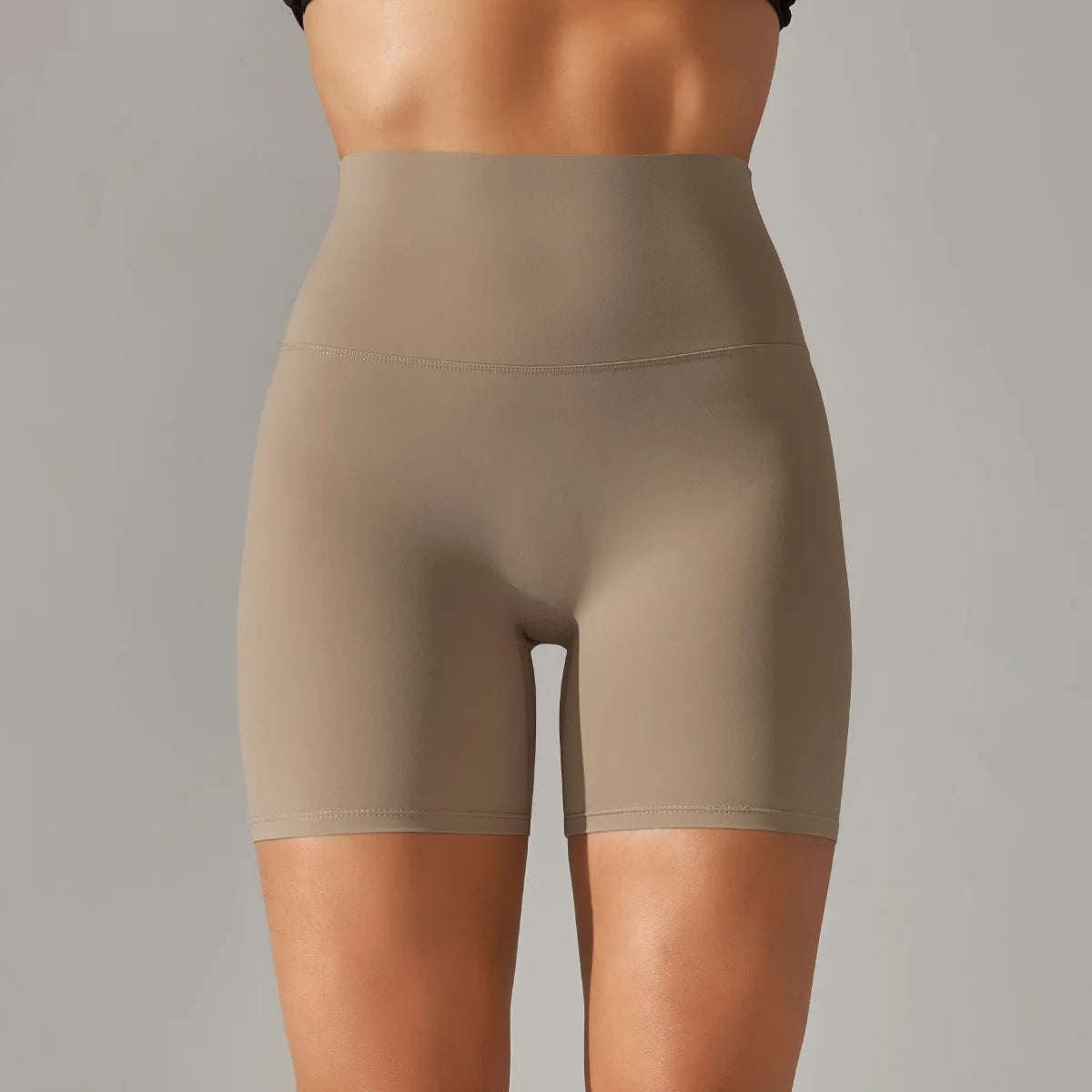 High-Waist Yoga Shorts – Seamless Nylon-Spandex Activewear for Women - Willen
