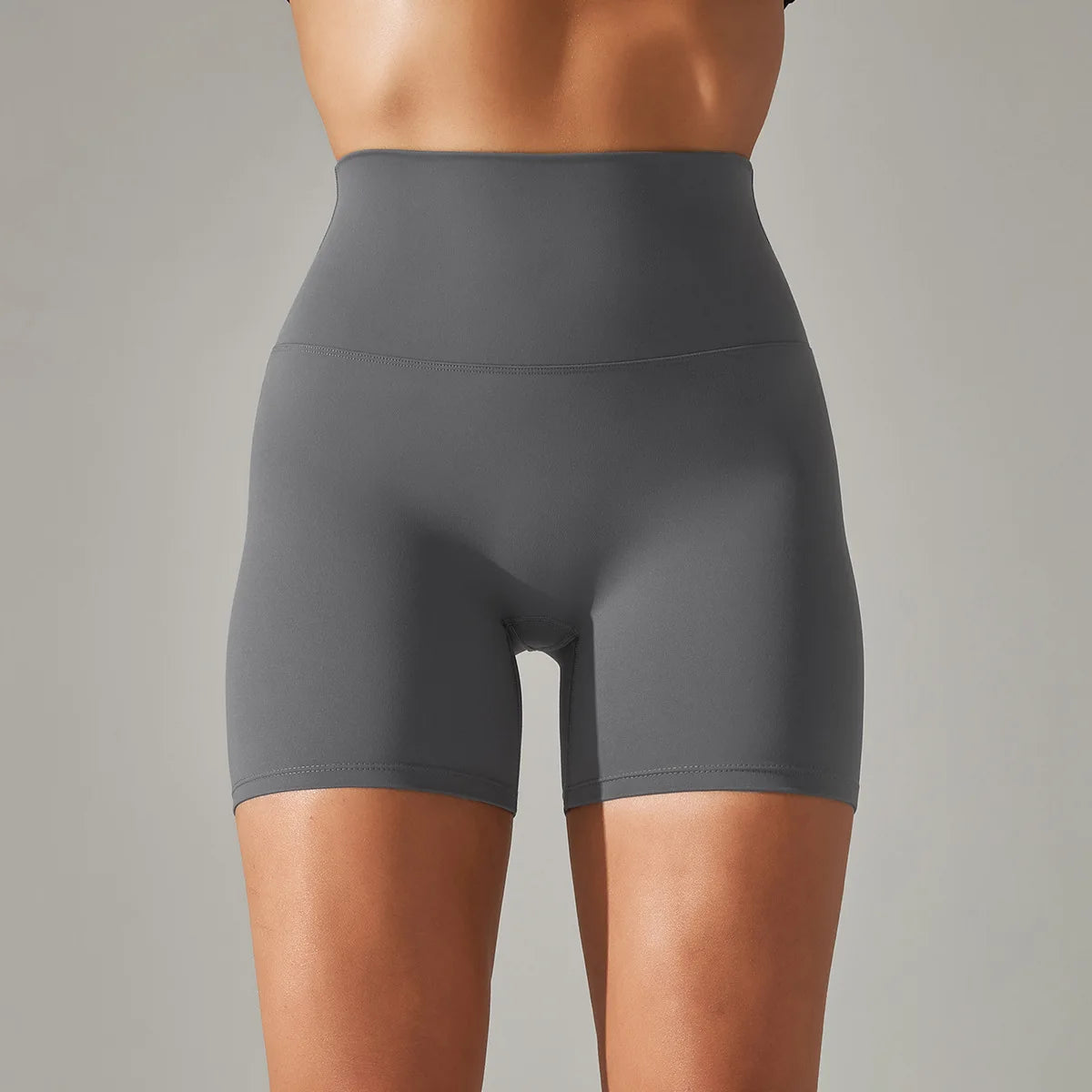 High-Waist Yoga Shorts – Seamless Nylon-Spandex Activewear for Women - Willen