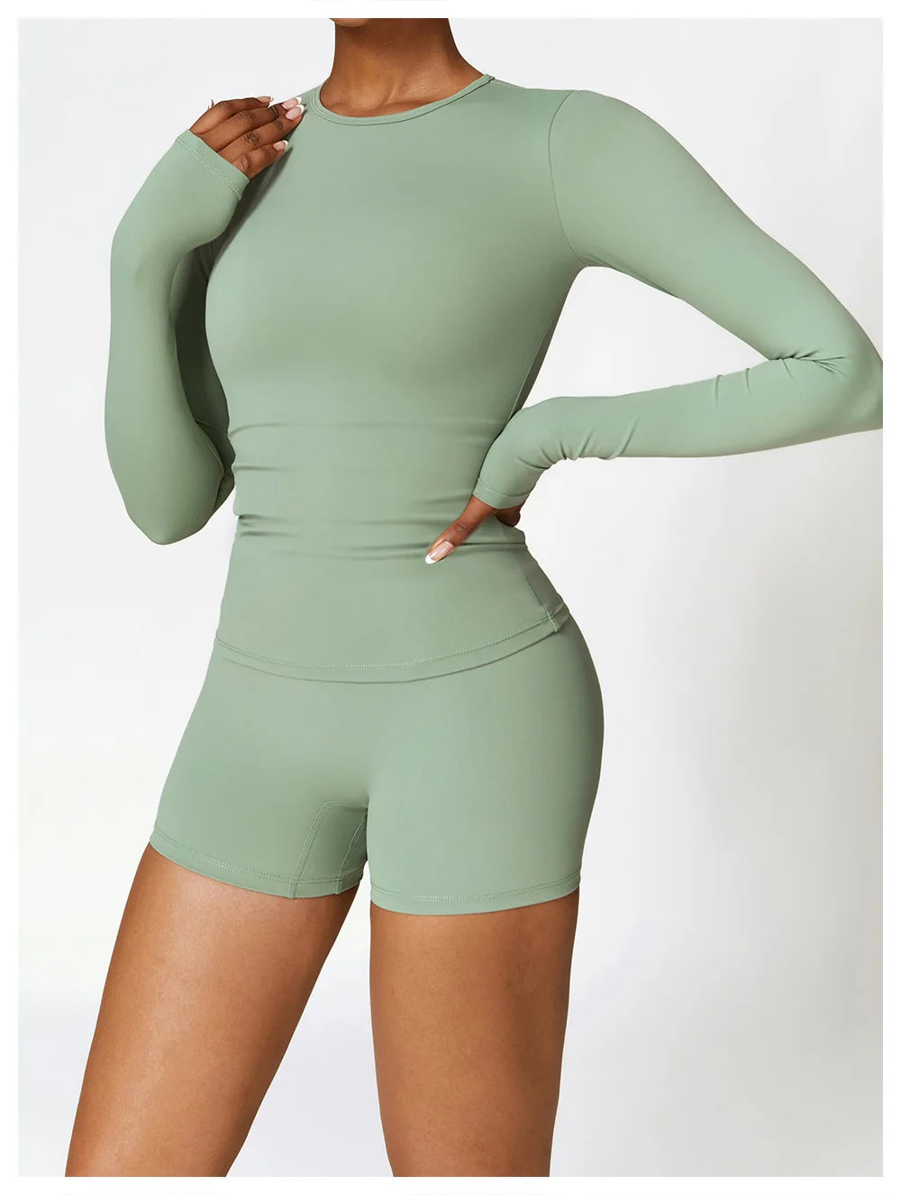 Seamless 2-Piece Yoga & Fitness Set – Nylon, Breathable - Willen
