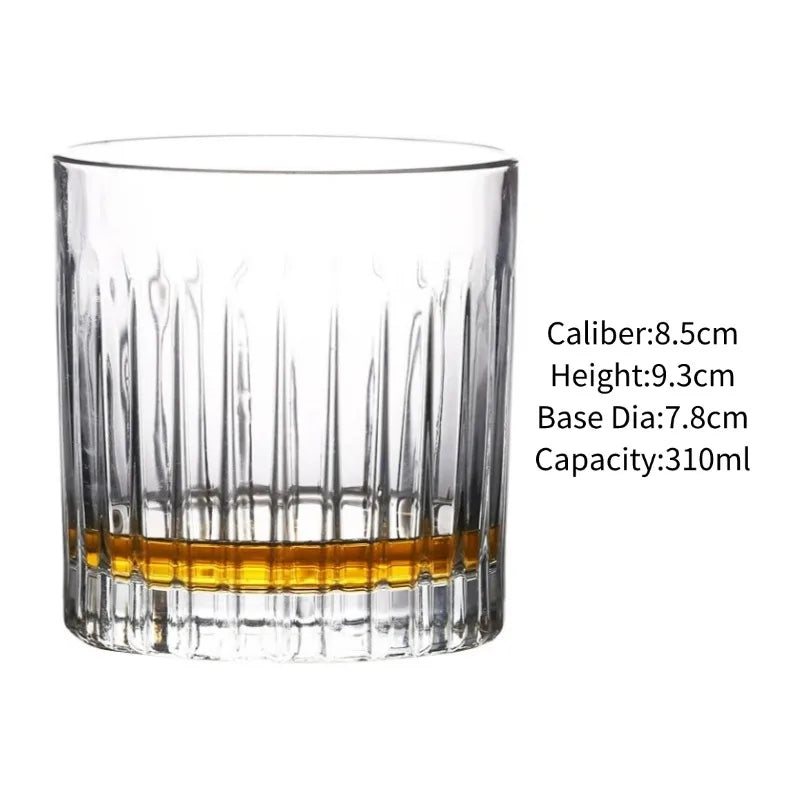 Classic Engraved Whiskey Tumbler – Clear Glass, 250ml - Willen