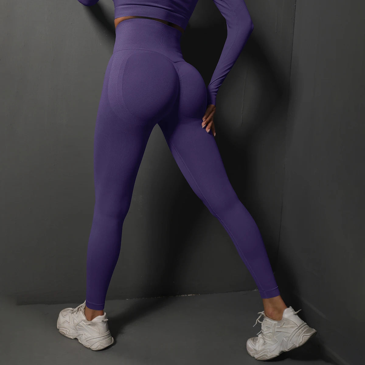 High-Waist Seamless Training Leggings – Nylon-Spandex, Ankle-Length - Willen