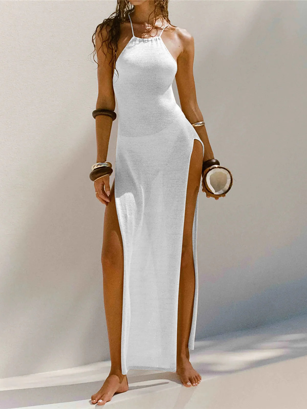 Lightweight Crochet Cover-Up – Maxi Dress for Summer & Travel - Willen