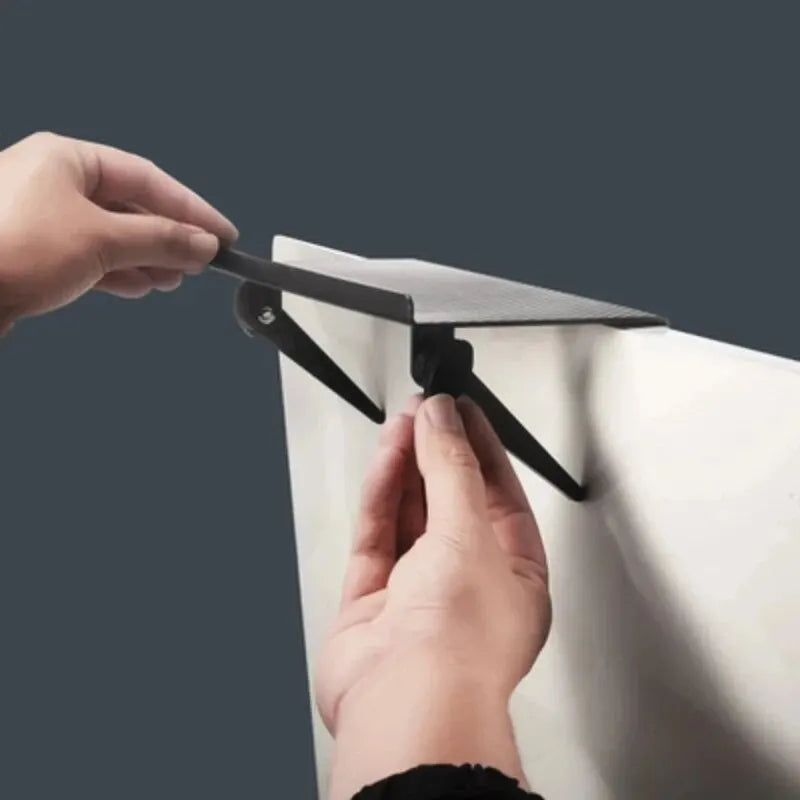 Screen-Top Clamp Shelf – Tool-Free Mount, Black ABS - Willen