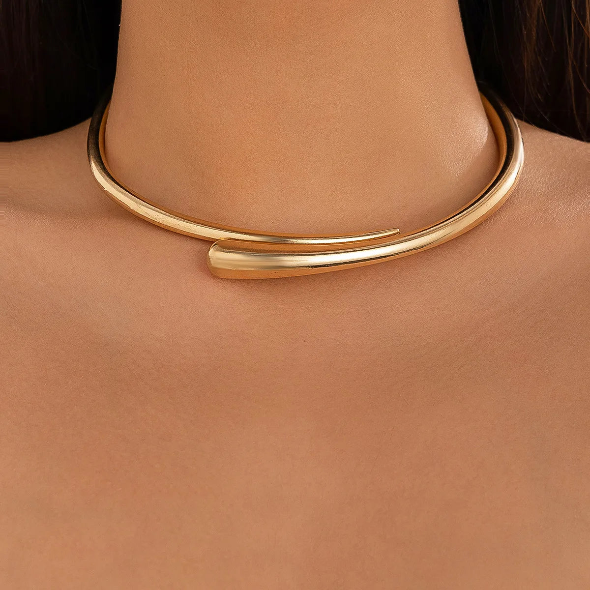Geometric Jewelry Set – Mixed Gold and Silver Necklaces, Bangles & Adjustable Rings - Willen
