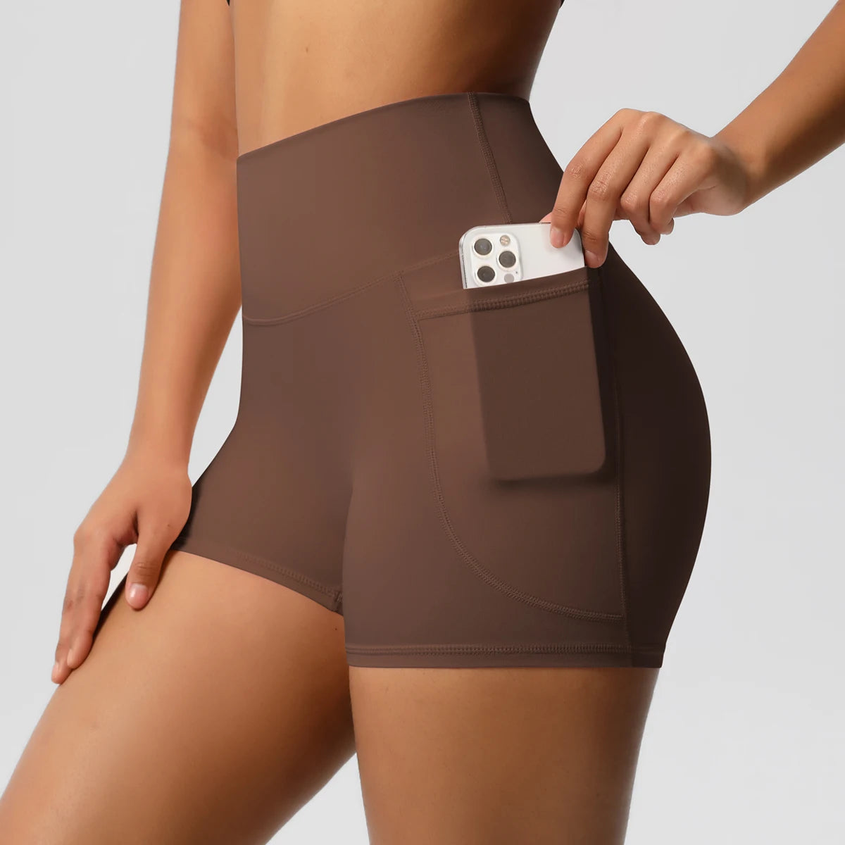 High-Waist Cycling & Gym Shorts – Quick-Dry Fabric with Pockets - Willen