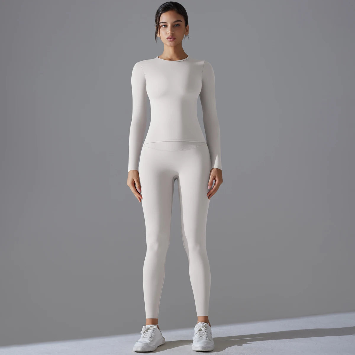2-Piece Yoga & Fitness Set – Long-Sleeve Top & High-Waist Leggings - Willen