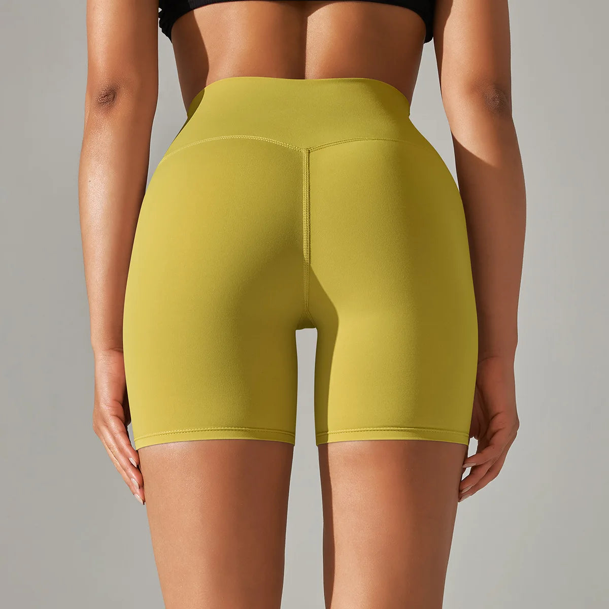High-Waist Yoga Shorts – Seamless Nylon-Spandex Activewear for Women - Willen