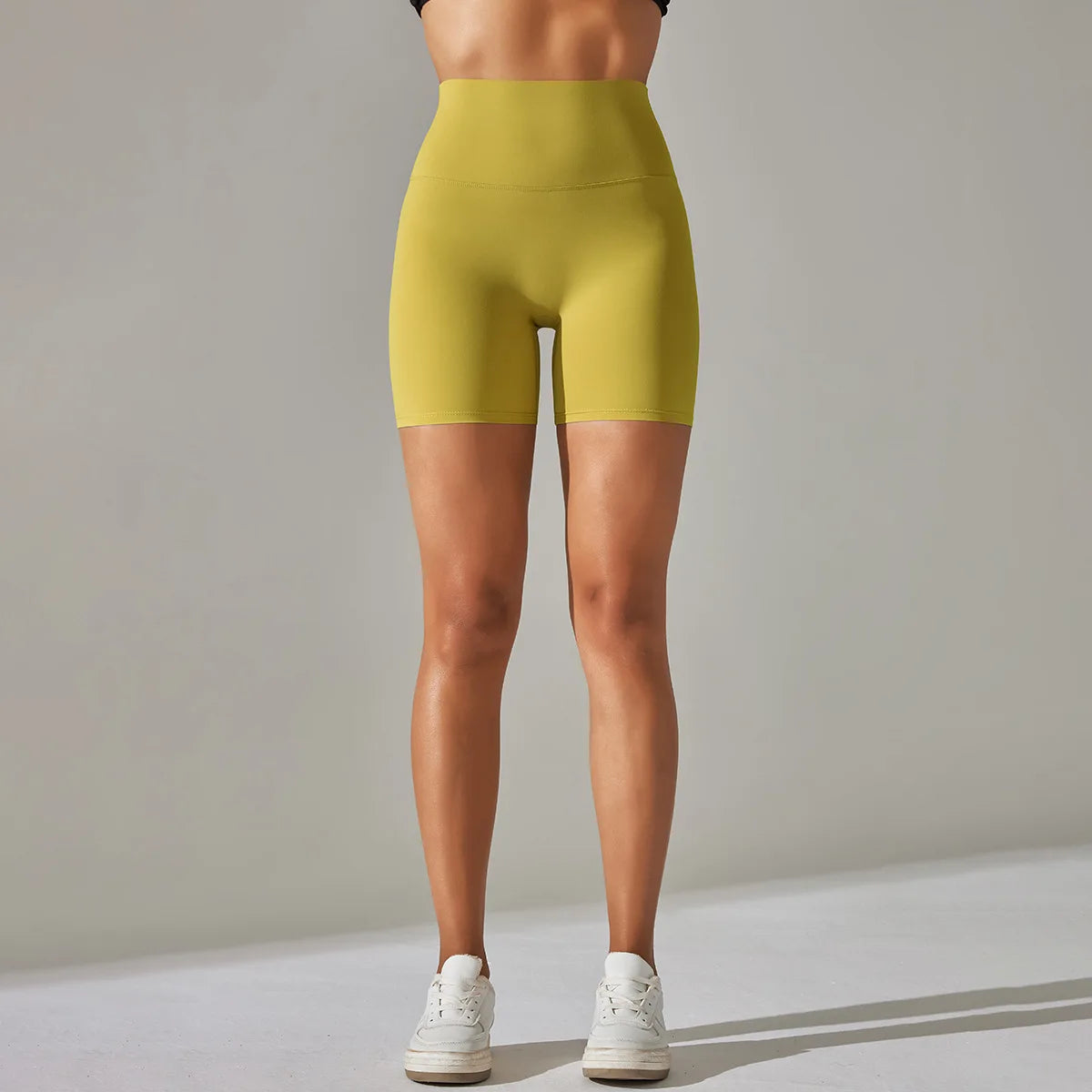 High-Waist Yoga Shorts – Seamless Nylon-Spandex Activewear for Women - Willen