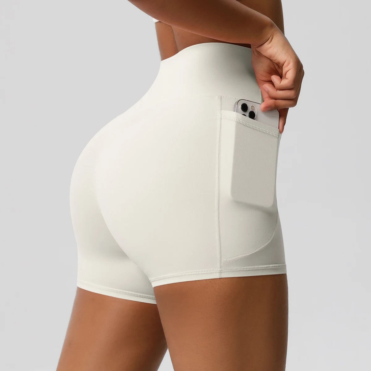 High-Waist Cycling & Gym Shorts – Quick-Dry Fabric with Pockets - Willen