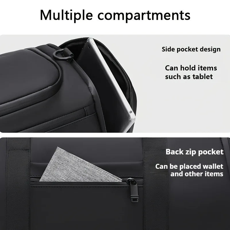 Large Travel Duffel Bag – Oxford Weekender with Wet Pocket & Multi-Compartments - Willen