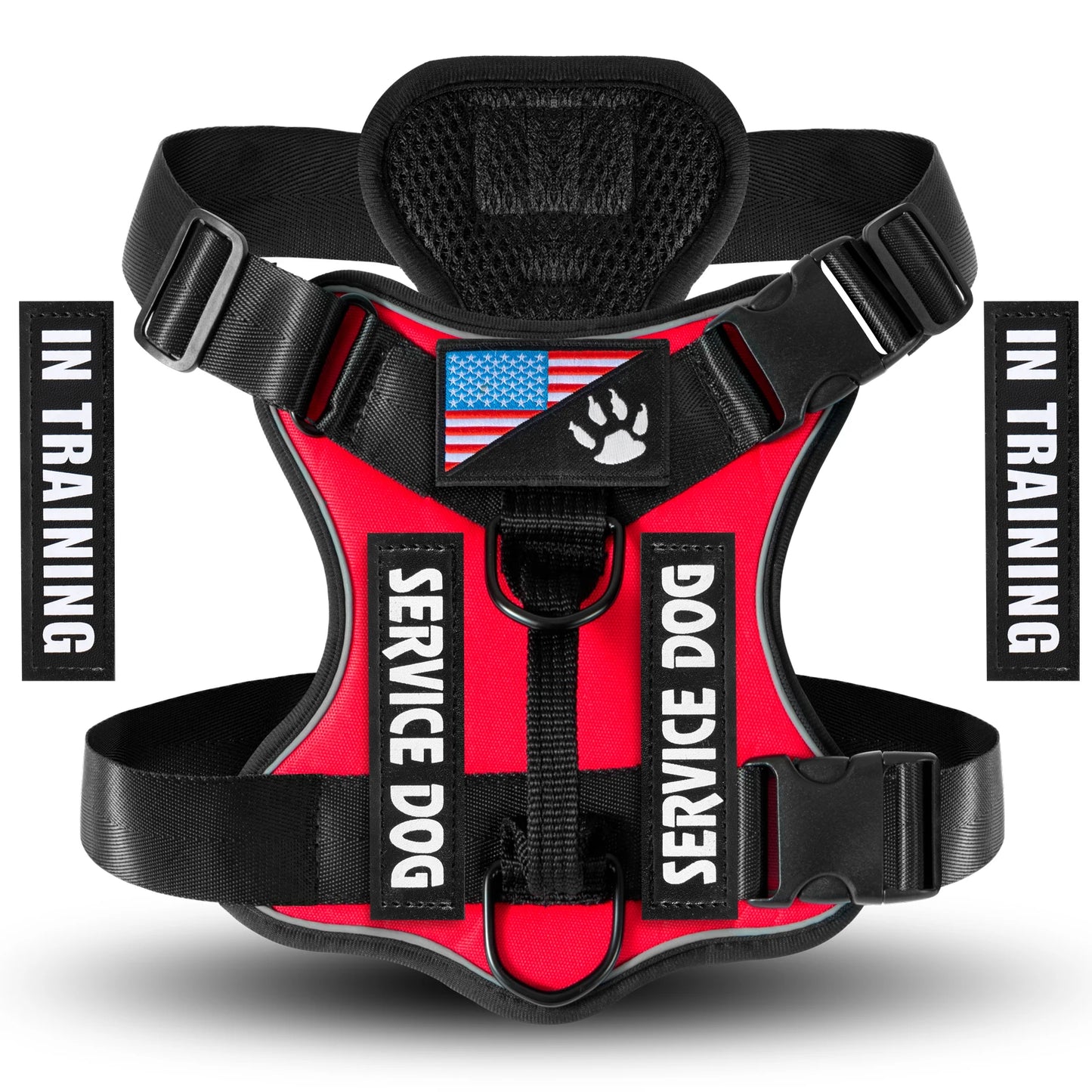 Reflective Training Vest for Dogs – Adjustable, Padded, with ID Patches - Willen