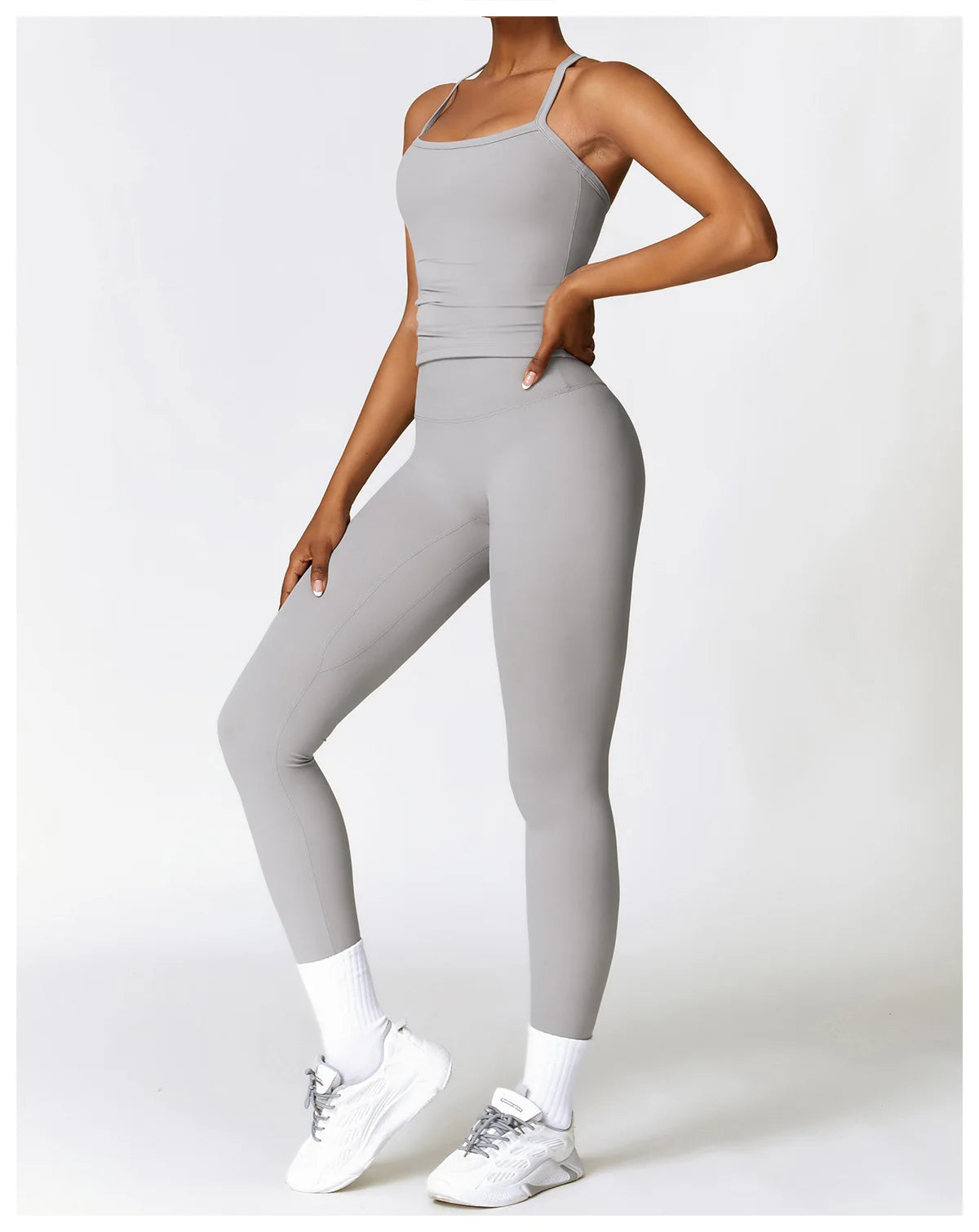 Seamless 2-Piece Yoga & Fitness Set – Nylon, Breathable - Willen