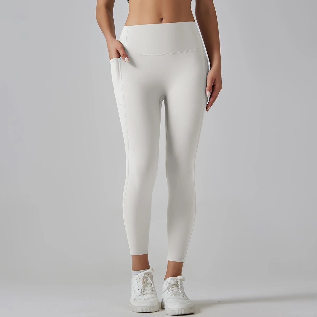 High-Waist Yoga Pants – Breathable Nylon-Spandex, Ankle-Length - Willen