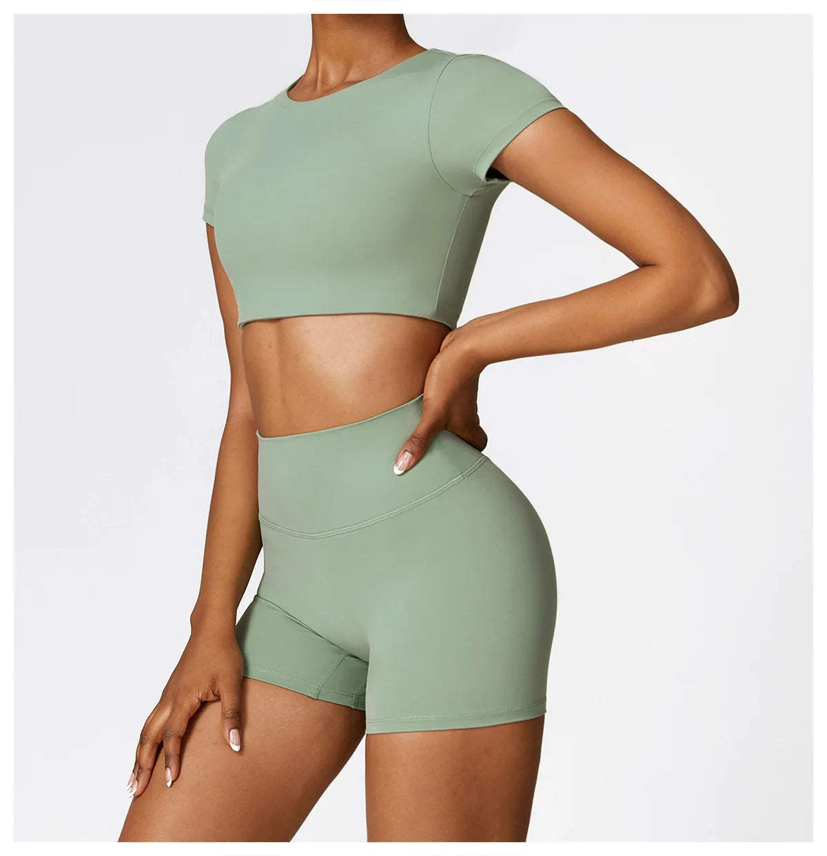 Seamless 2-Piece Yoga & Fitness Set – Nylon, Breathable - Willen