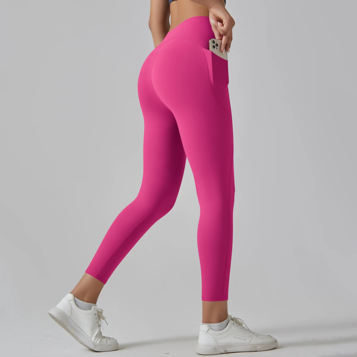 High-Waist Yoga Pants – Breathable Nylon-Spandex, Ankle-Length - Willen