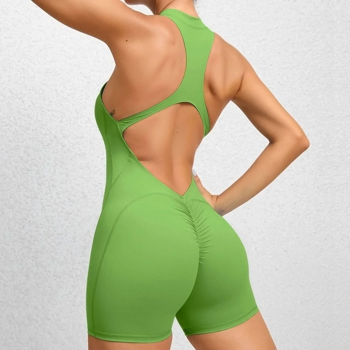 Seamless Zipper Yoga Jumpsuit – Breathable One-Piece Activewear for Women - Willen
