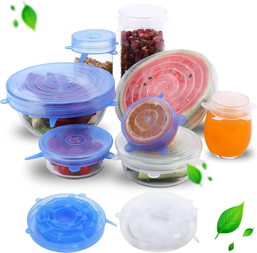 Reusable Silicone Lid Set – 6 Sizes, Airtight Food Covers - Willen