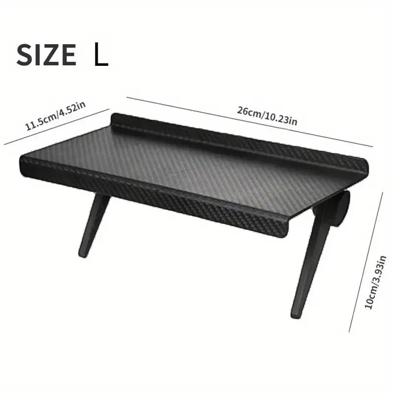 Screen-Top Clamp Shelf – Tool-Free Mount, Black ABS - Willen