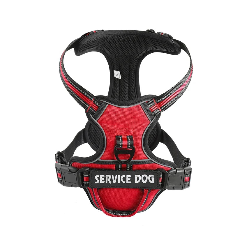 Reflective Adjustable Dog Harness – Breathable, Padded, with Custom Patch - Willen